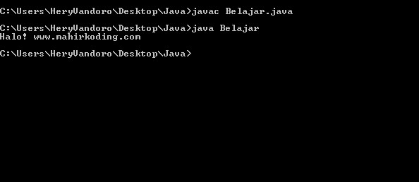 Cara Compile Java Dengan Cmd - Mahir Koding